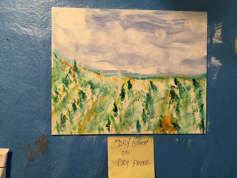 Dry Brush on Dry Paper