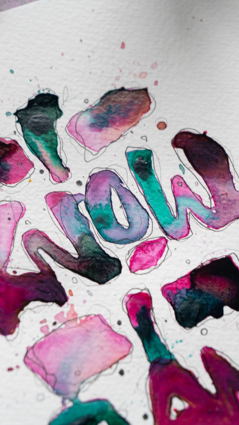 "I know I can" — Ink Diffusion Effect 2