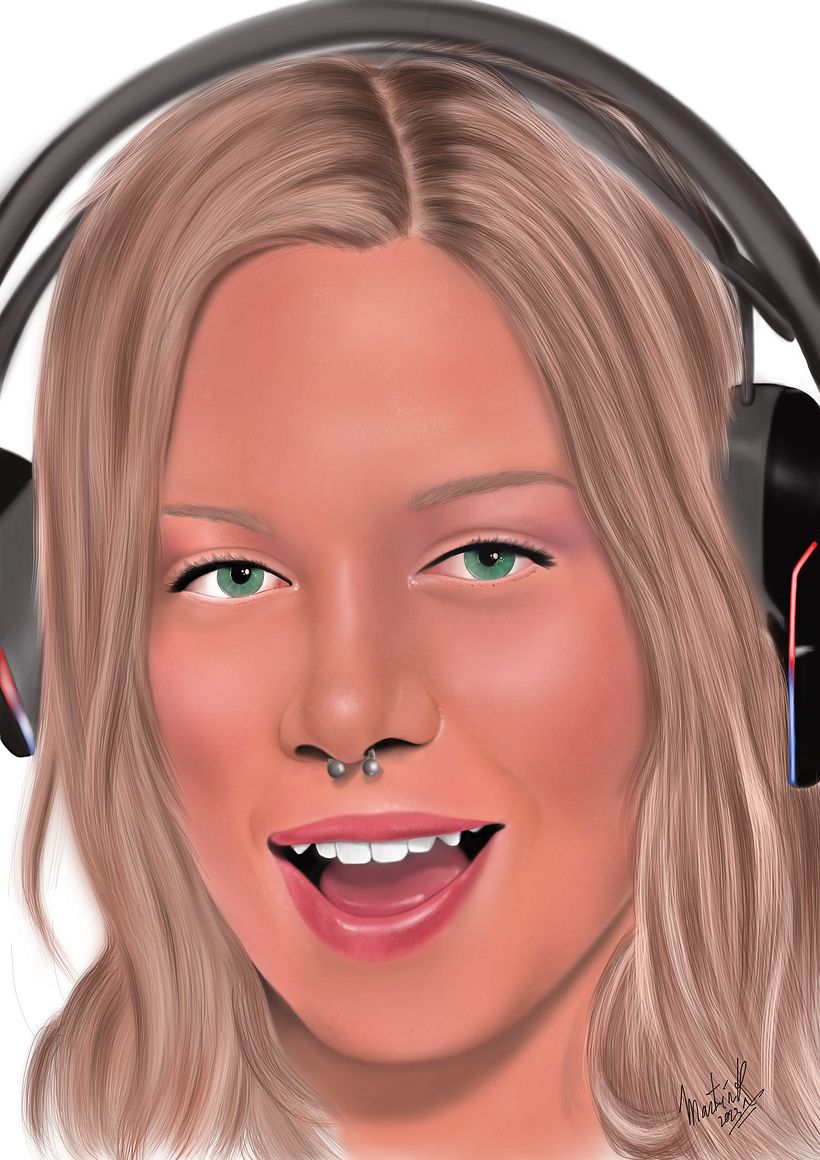 Retrato con procreate 1