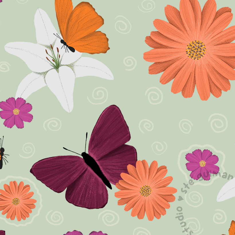 Meu projeto do curso: Design de estampa para superfície têxtil com Photoshop 2