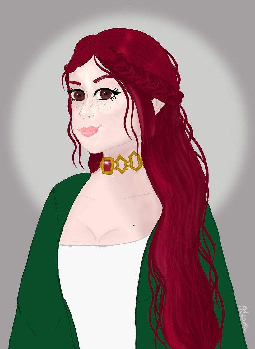 My project for course: Female Character Portraits in Procreate 1