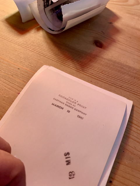 I document the front and back of each image before using