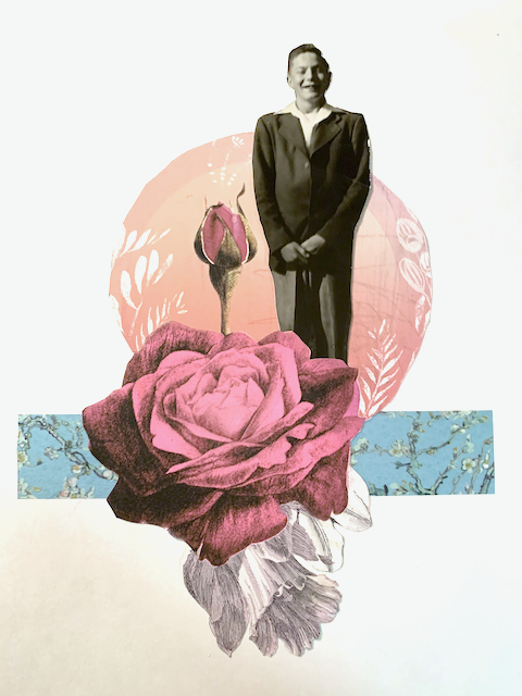 Final second collage used Jack, washi tape, and elements from the 2021 Papaya Calendar