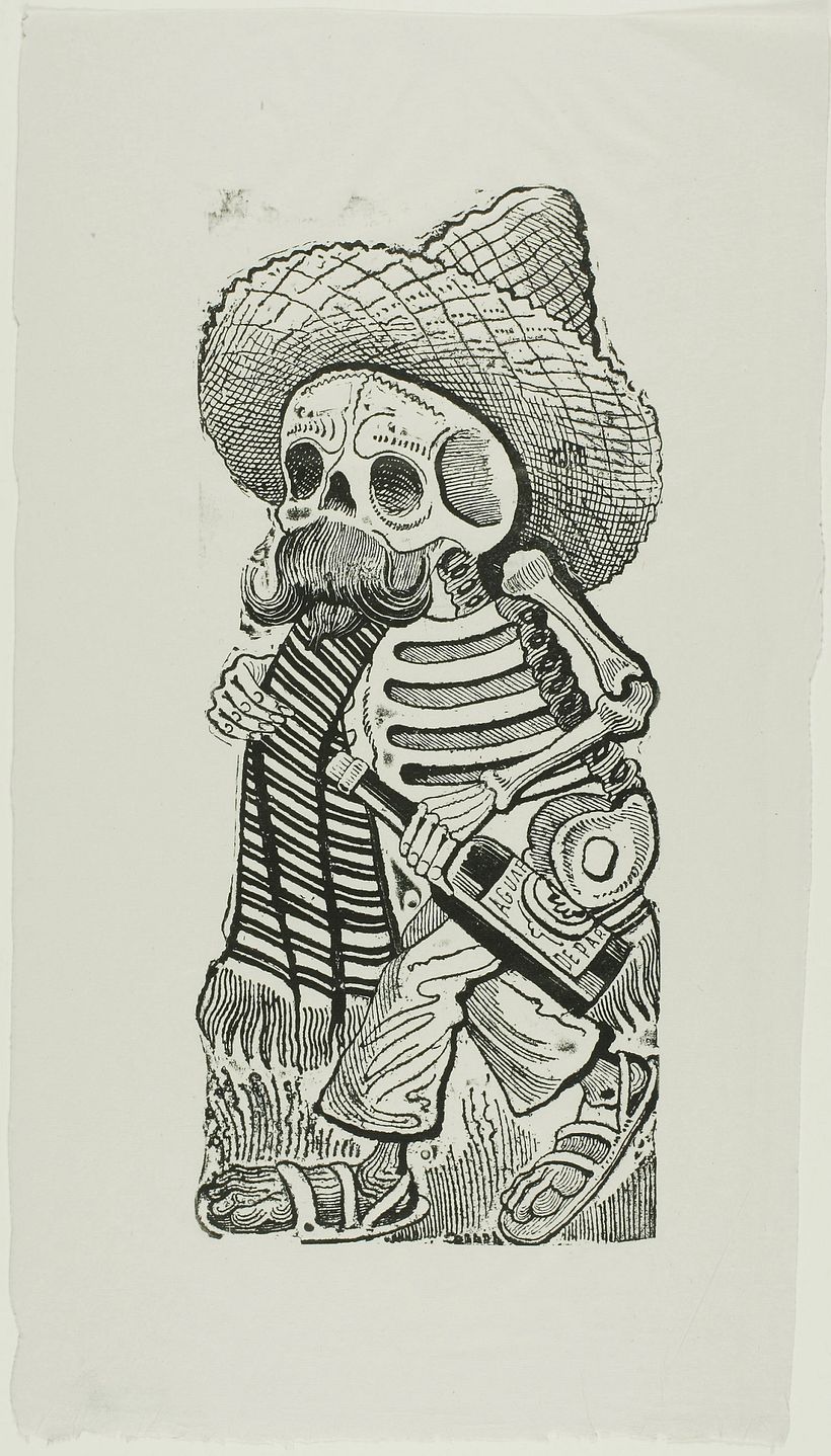 Guadalupe Posada, J. (1944). Calavera de Francisco Madero, de Calavera Maderista, vía The Art Institute of Chicago.