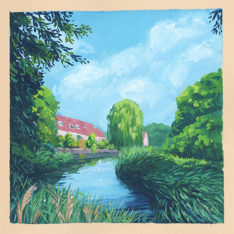 Guaj Boyalı Doğa Eskiz Defteri 9