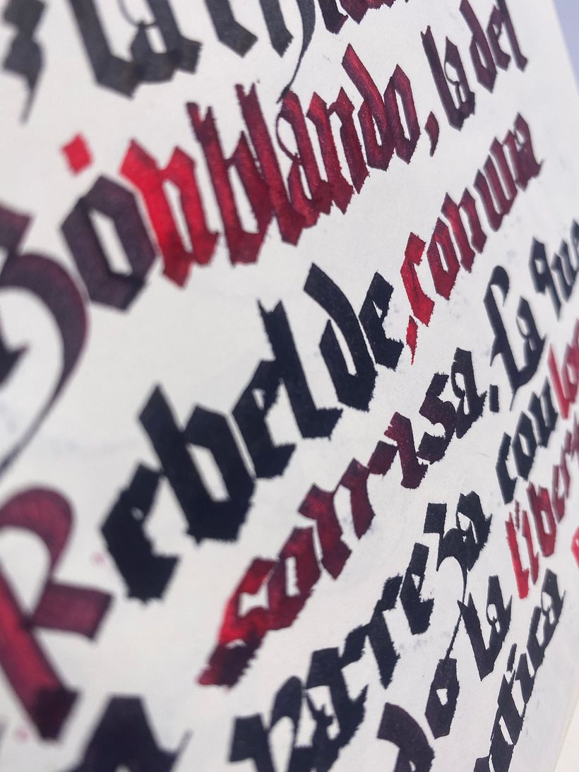 Mi Proyecto del curso: Caligrafía con góticas potentes 1