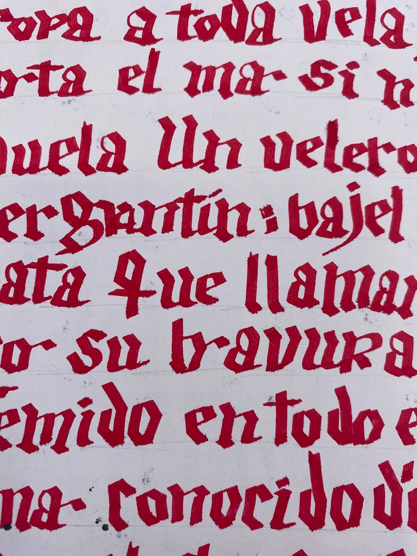 Mi Proyecto del curso: Caligrafía con góticas potentes 2