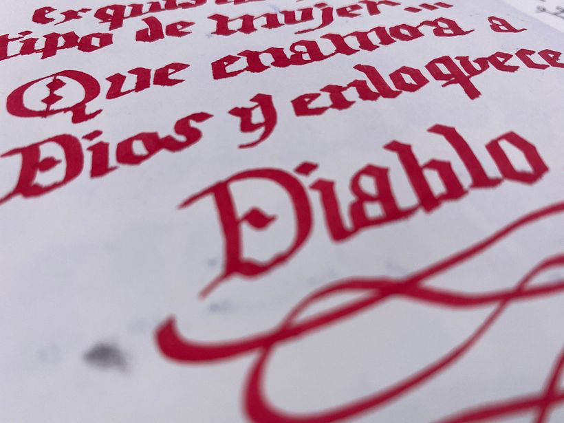 Mi Proyecto del curso: Caligrafía con góticas potentes 6