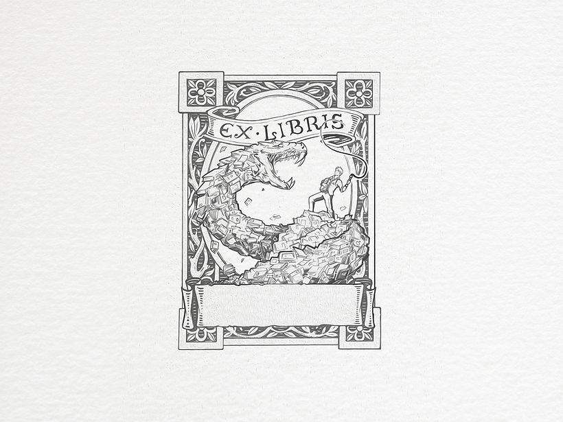 Ex Libris Bookplate Illustrations 2