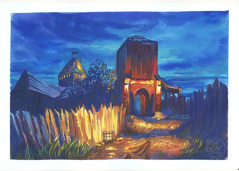 The Witcher 3 - Gouache "Cuaderno de viaje"  5