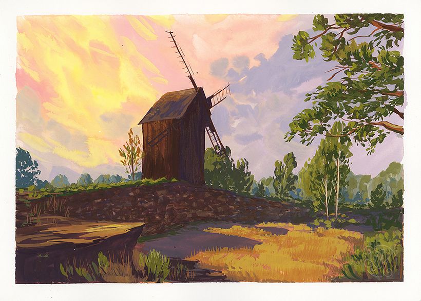 The Witcher 3 - Gouache "Cuaderno de viaje"  3