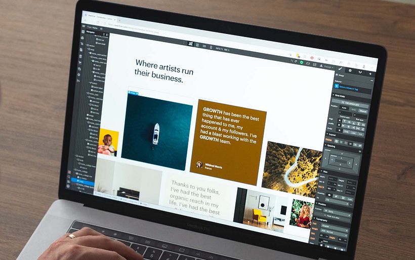 You can add scrolling animations and more to your images, bringing the website to life.