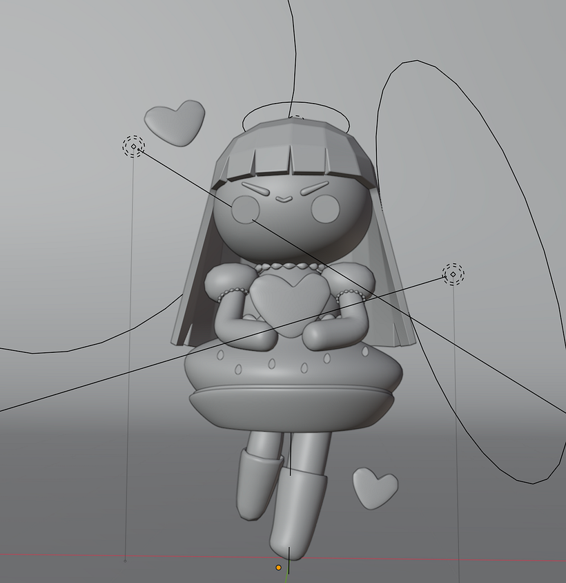 Mi Proyecto del curso: Creación de personajes kawaii en 3D con Blender  4