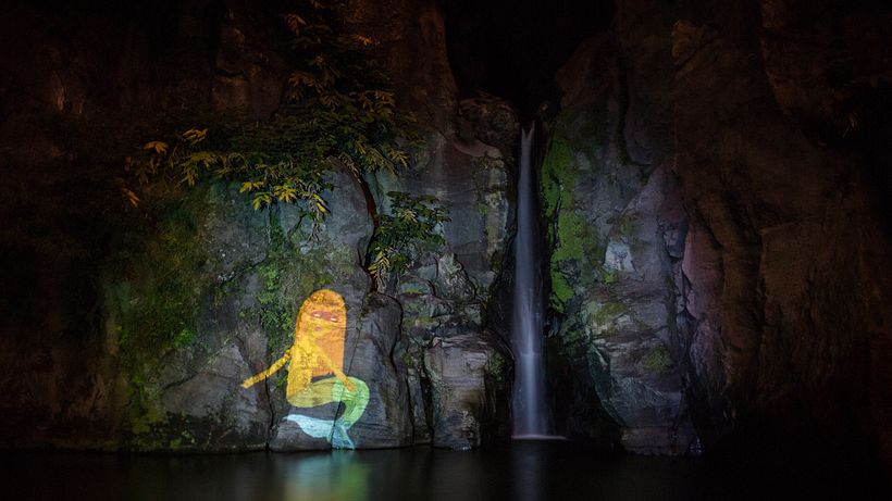 Açores Island Projections - Traditional illustration