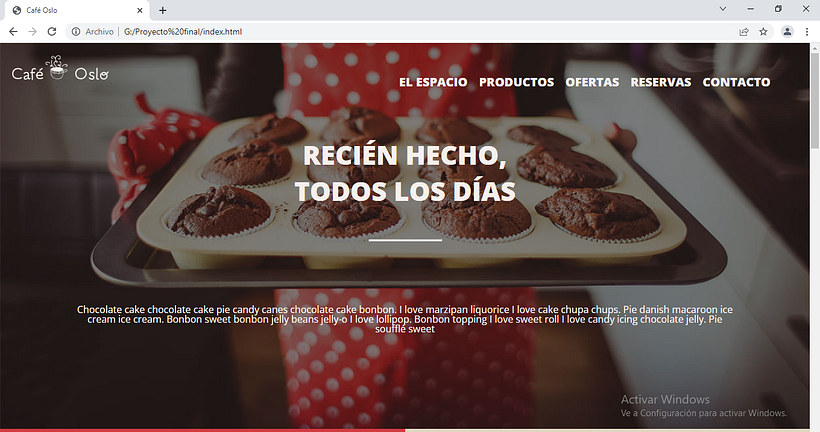 Versión pantalla grande