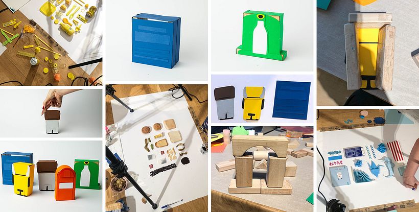 Diseño de infografías fotográficas para la campaña de concienciación ciudadana de Valladolid Recicla 18