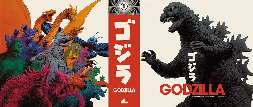 Cover Art & Design to a Godzilla 18LP Box Set for Waxwork | Traditional Ink with Digital Colours