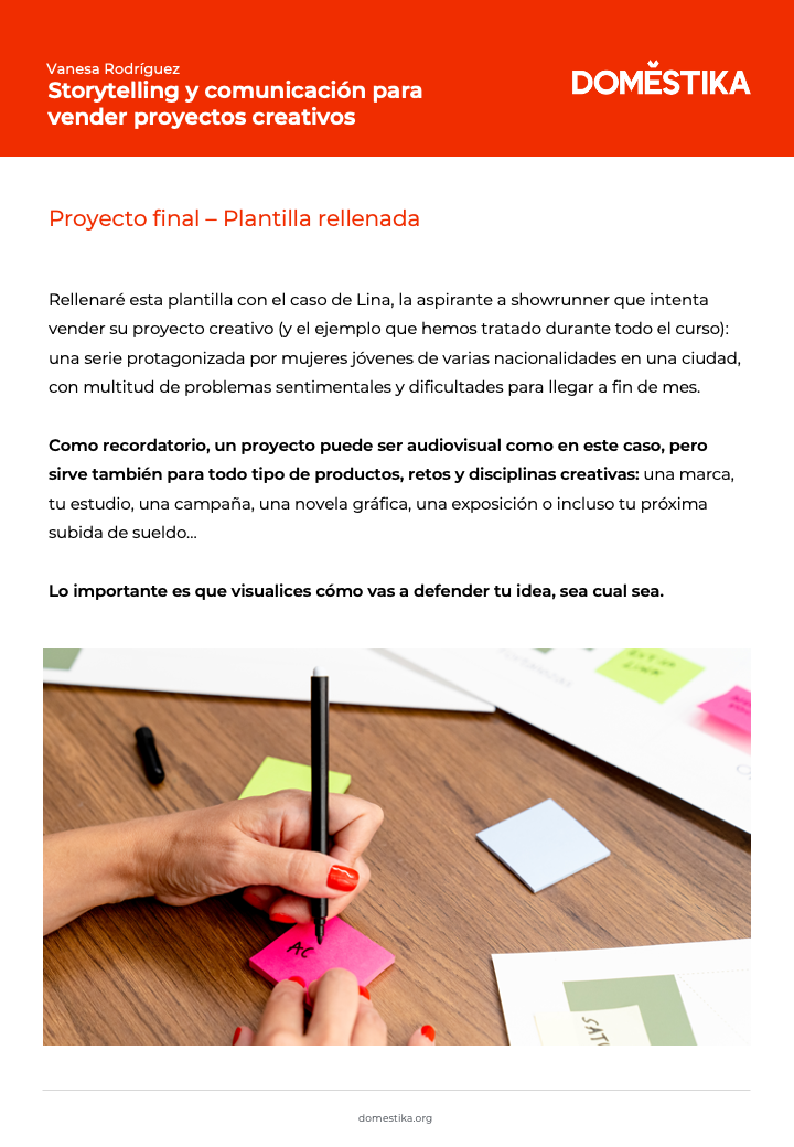 Mi Proyecto del curso: Storytelling y comunicación para vender proyectos creativos 1
