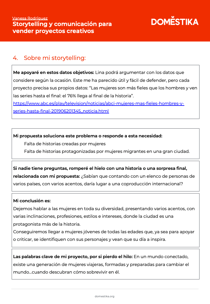 Mi Proyecto del curso: Storytelling y comunicación para vender proyectos creativos 4