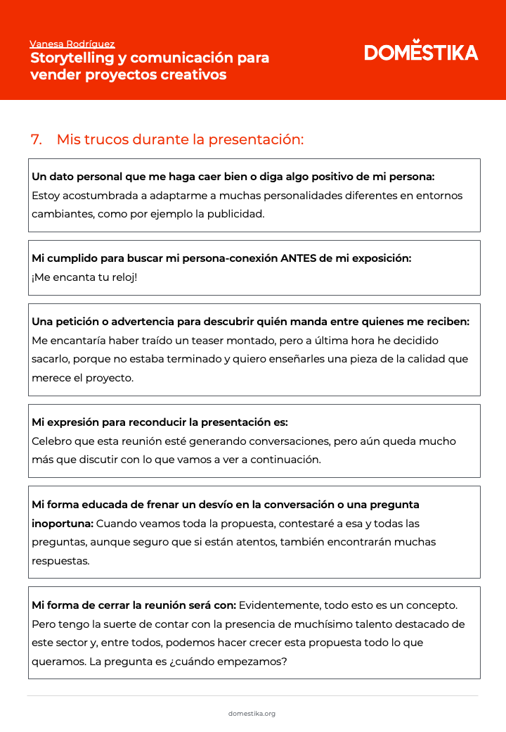 Mi Proyecto del curso: Storytelling y comunicación para vender proyectos creativos 8