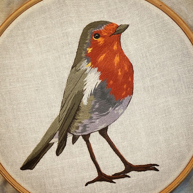 My project for course: Painting with Thread: Textile Illustration Techniques 2