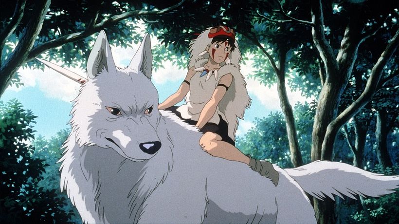 Escena de La princesa Mononoke (1997).