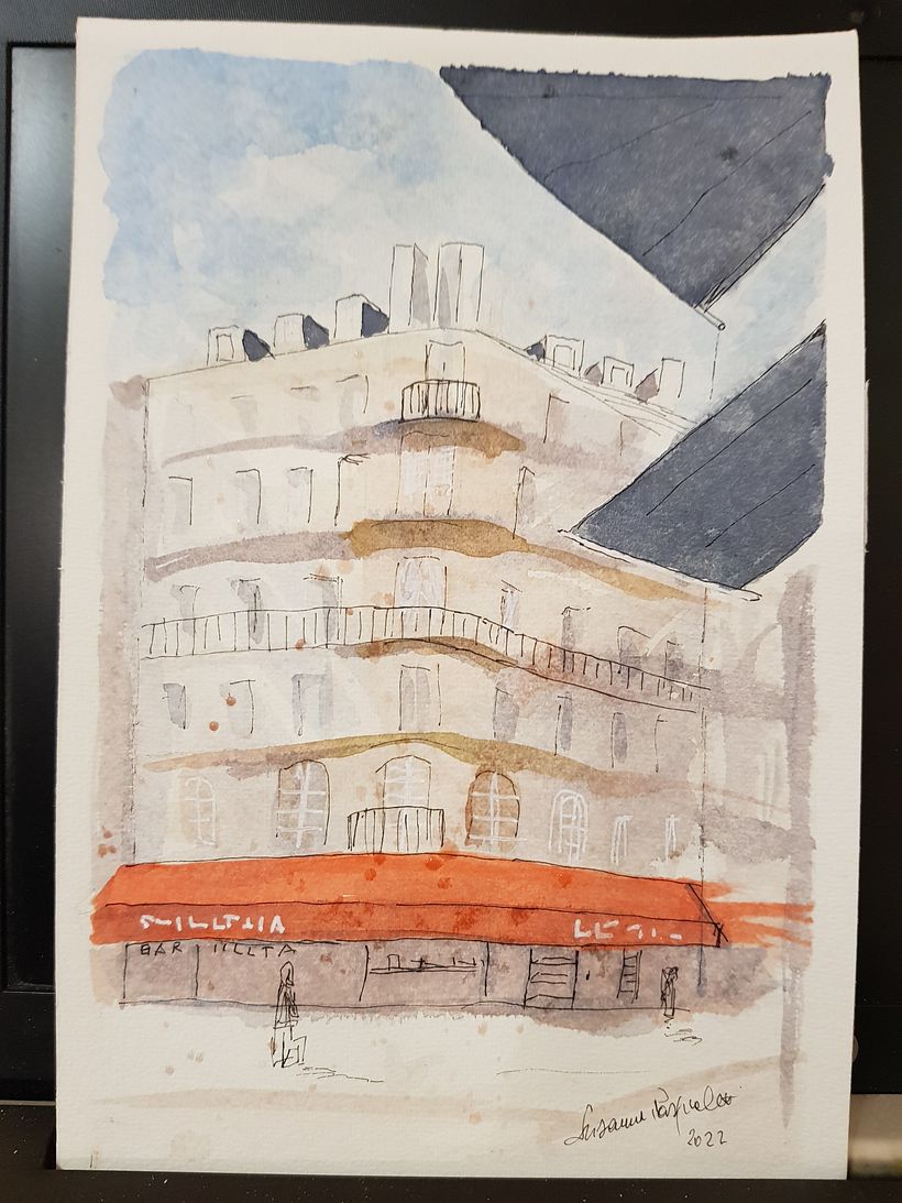 Il mio progetto del corso: Disegno architettonico con acquerello e inchiostro 1