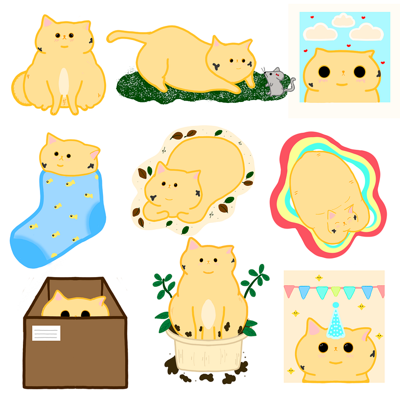 Mi Proyecto del curso: Ilustración kawaii: crea personajes encantadores 1
