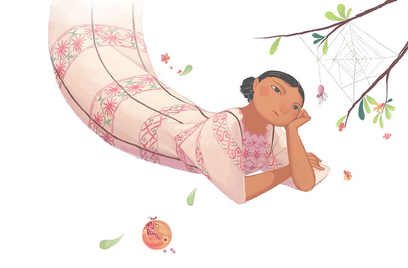 Ejemplo de ilustración para un libro infantil de Teresa Martínez.