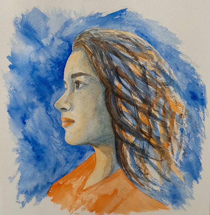 Il mio progetto del corso: Ritratto artistico ad acquerello 1