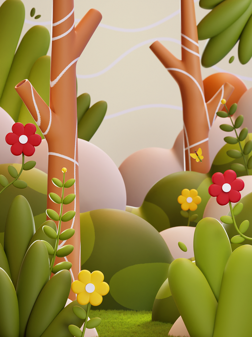 Meu projeto do curso: Cinema 4D: dê vida a uma ilustração pop em 3D 2