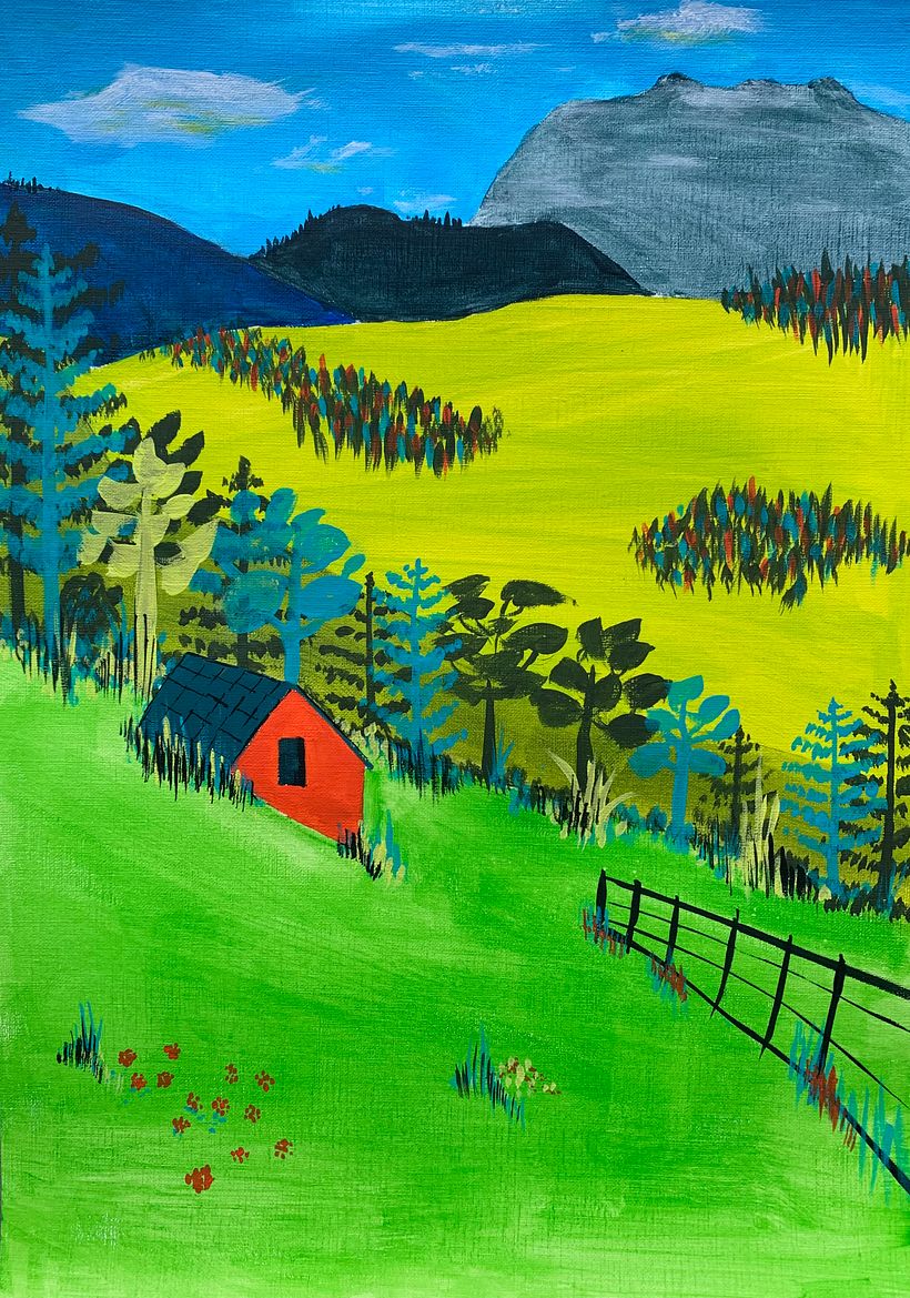 My project for course: Painting Nature with Acrylic: From Sketchbook to Canvas 2
