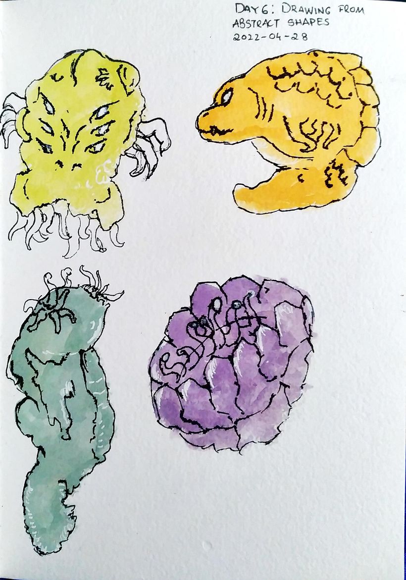 Day 6: Drawings from abstract shapes