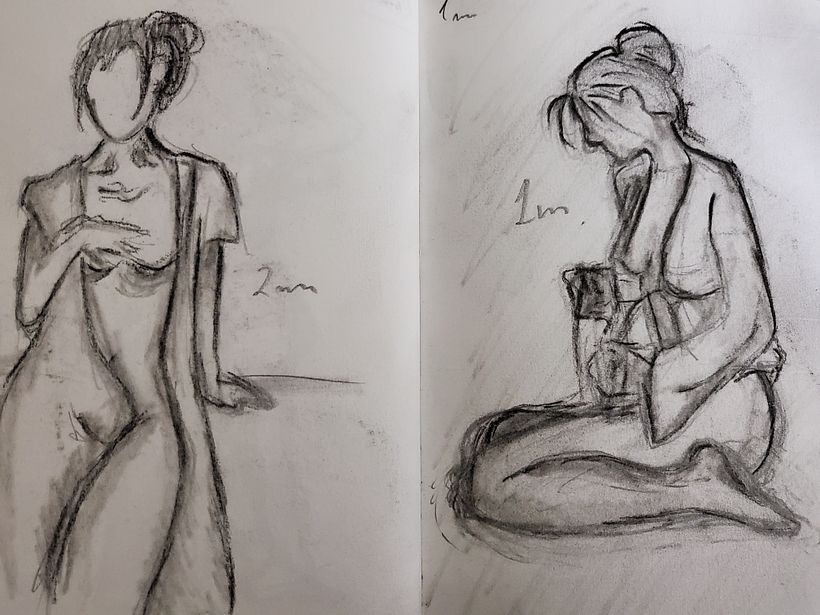 Mi Proyecto del curso: Retrato creativo en claroscuro con lápiz 1