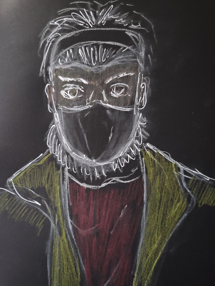 Mi Proyecto del curso: Retrato creativo en claroscuro con lápiz 8