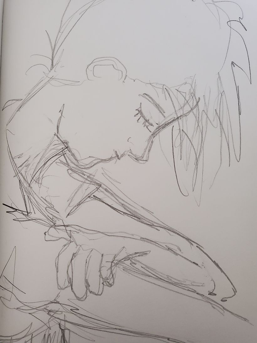 Mi Proyecto del curso: Retrato creativo en claroscuro con lápiz 9