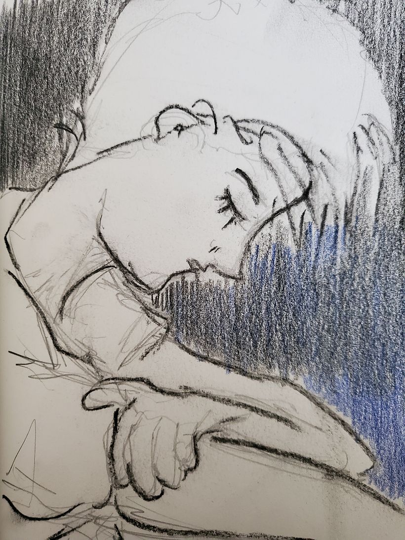 Mi Proyecto del curso: Retrato creativo en claroscuro con lápiz 11