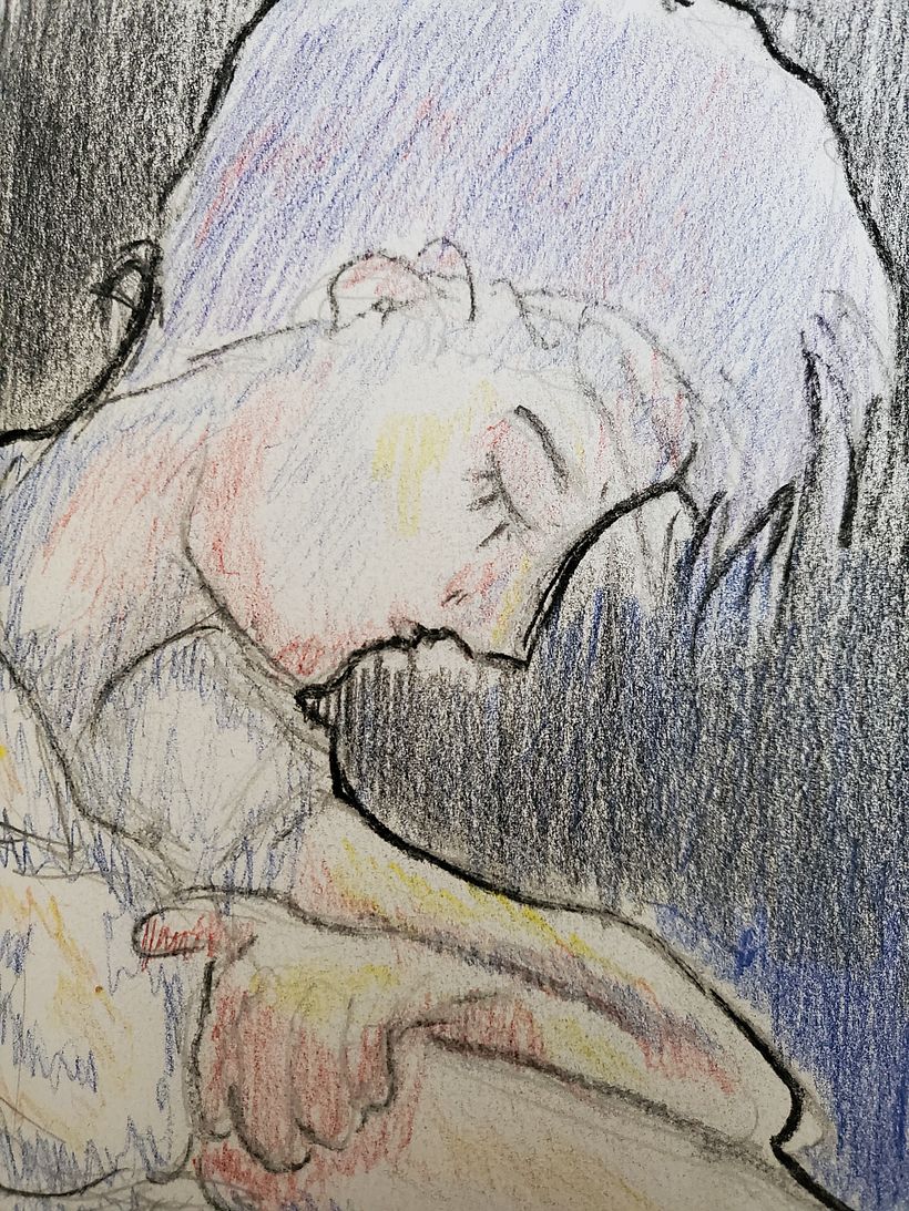 Mi Proyecto del curso: Retrato creativo en claroscuro con lápiz 12