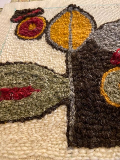 My project in Punch Needle for Rug Design course 2