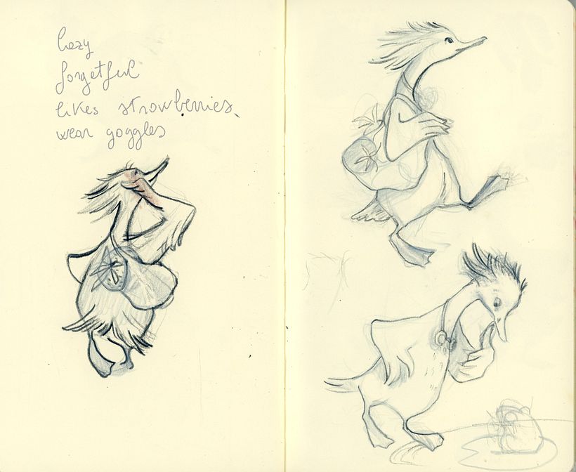 I started with a story idea of mine which has few characters inspired by real natural animals.