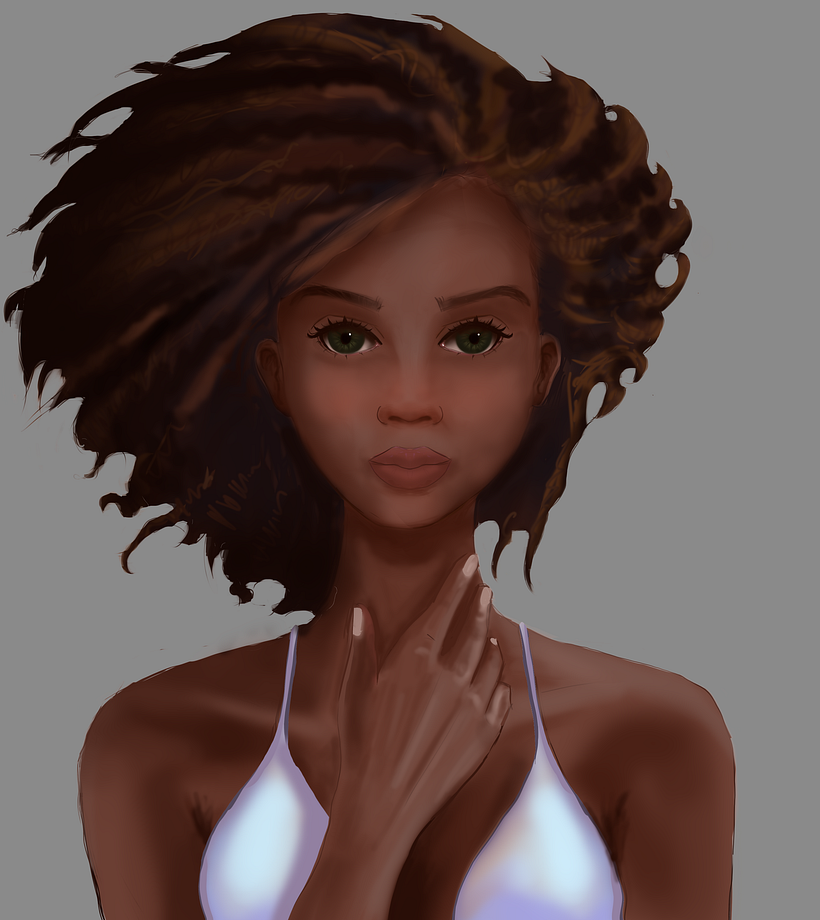 Meu projeto do curso: Retrato digital: personagens femininas com luz natural 3