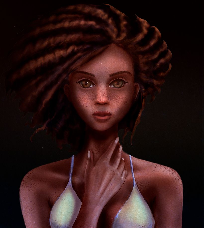 Meu projeto do curso: Retrato digital: personagens femininas com luz natural 3