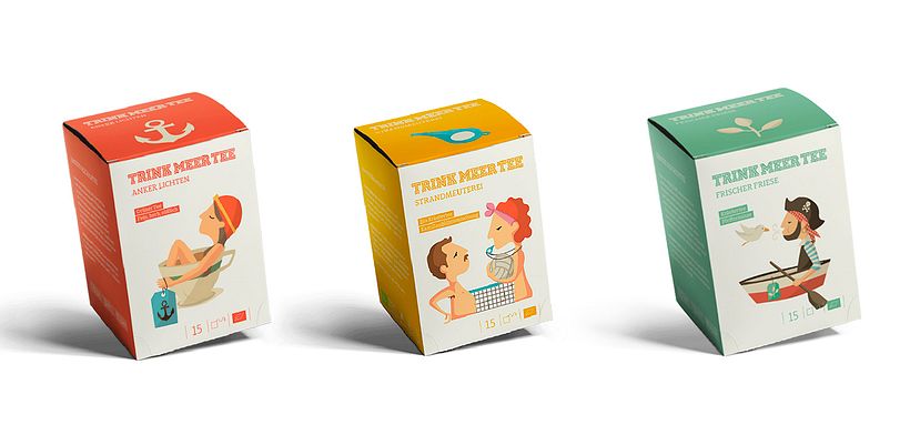 Ilustraciones packaging TrinkMeerTee 3