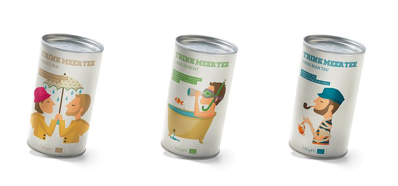 Ilustraciones packaging TrinkMeerTee 4