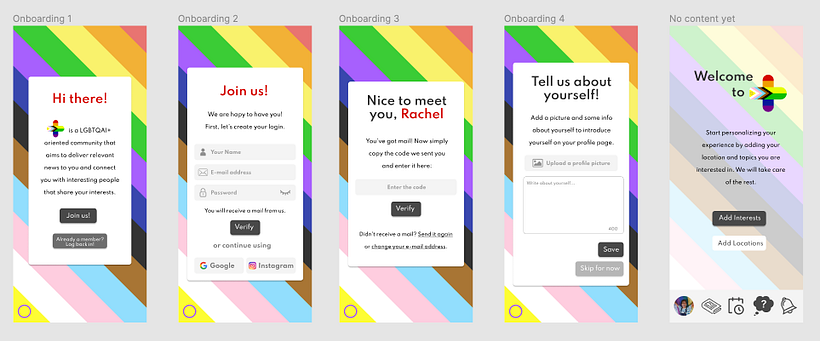 UX Writing Course Project Work: "+ - an inclusive social network" 2