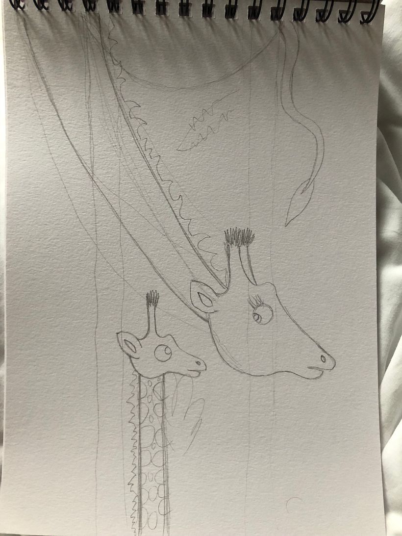 More dodgy sketching, attempting to get an interesting vertical into the composition.