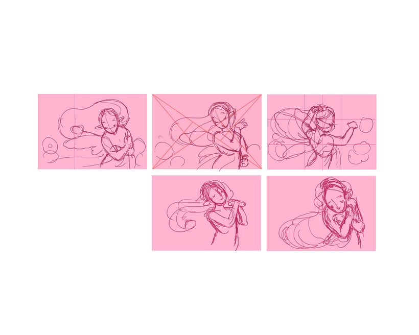 Avec ces références je me suis aidé pour créer quelques poses avec du mouvement mais assez différentes des références.