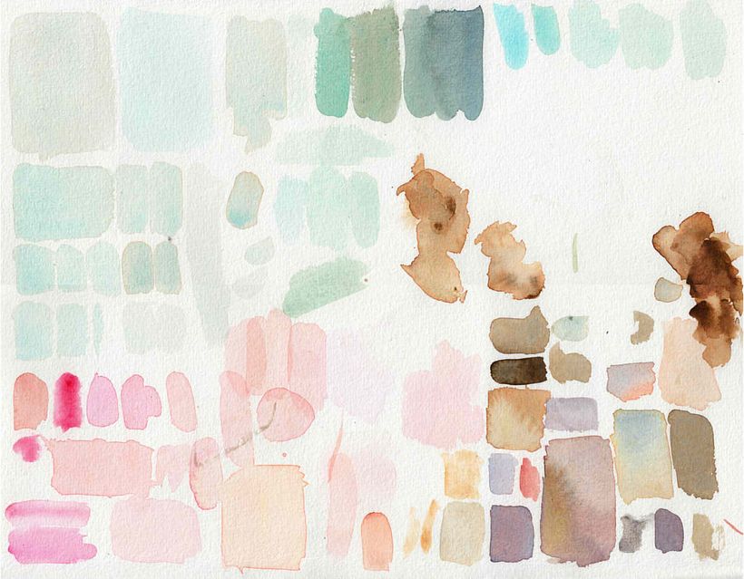 Mélanger les couleurs et tester la couleur sur papier avant de peindre