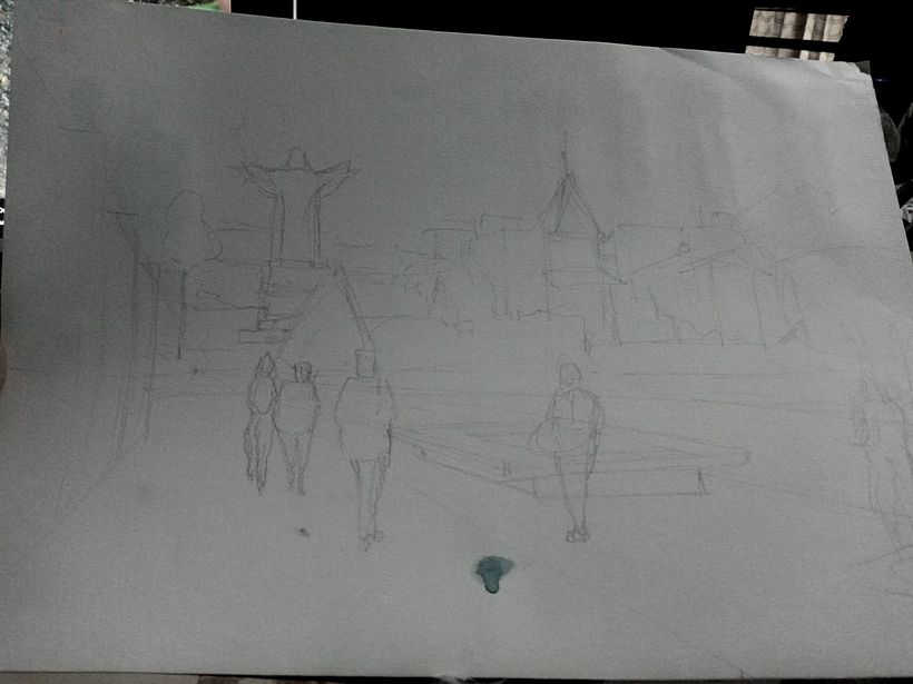 Mi Proyecto del curso: Paisajes urbanos en acuarela 2