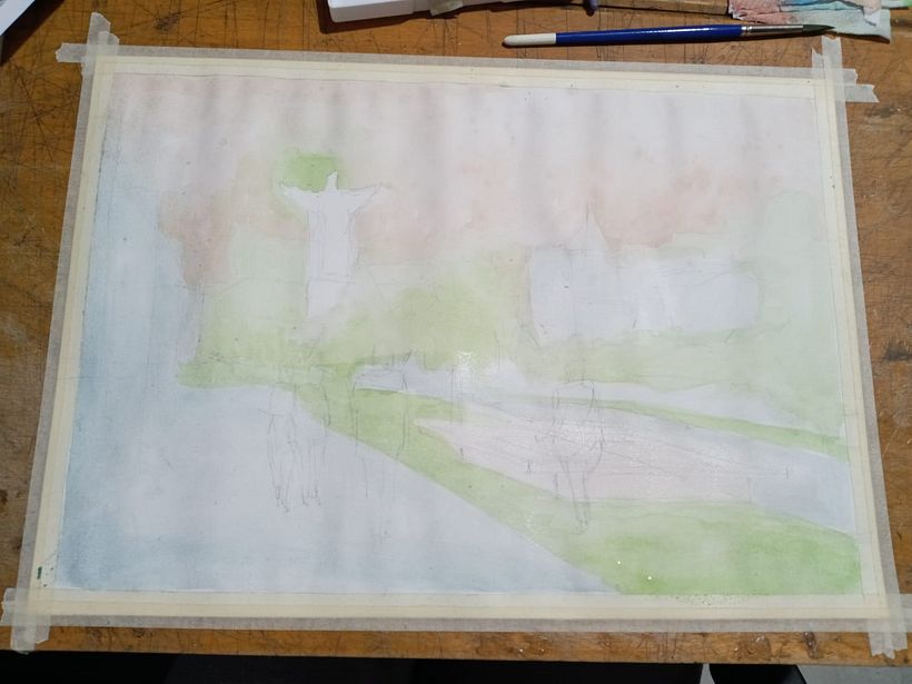 Mi Proyecto del curso: Paisajes urbanos en acuarela 3